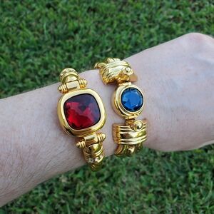 Vintage Gold Bracelets Set
